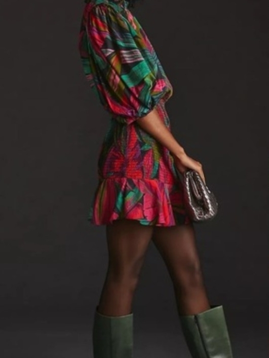 FARM Rio Dresses & Skirts - FARM Rio Midnight Leaves Mini Dress.